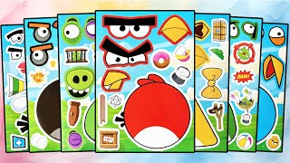 Angry Birds Sticker Book Makeover | Funny Angry Birds Sticker Collection