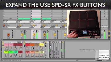 SPD SX Master Effects Buttons to Control Ableton Live -  Max for Live device
