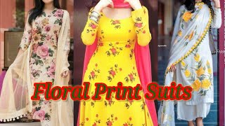 stylish floral print dress design //suit ideas and kurti design from floral printed fabric 2020 screenshot 5