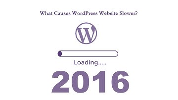 How to find file that slow wordpress website in 2016 - What Causes wordpress website Slower 2016