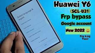 Huawei Y6 Frp bypass|Huawei SCL-U31 Google Account Bypass|Huawei Y6 ka frp lock kaise tode Without p