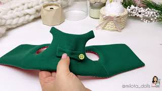 Жилетка для куклы и игрушки | DIY doll toy clothing