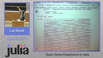 Luis Benet: Taylor series expansions in Julia