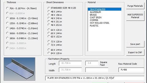 Autodesk Inventor VBA to control iProperty in sheet metal