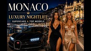 Monaco After Dark 🇲🇨 | Luxury Nightlife, Supercars &amp; Monte Carlo Walk [4K HDR]