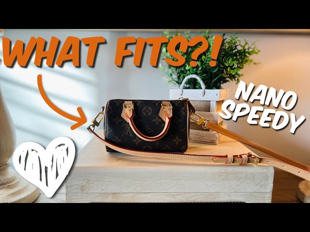 Louis Vuitton Nano Speedy Bag + What it looks like on + What Fits Inside! 