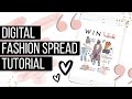 Digital Fashion Spread Tutorial | Digital Planning | Goodnotes | Luxbook