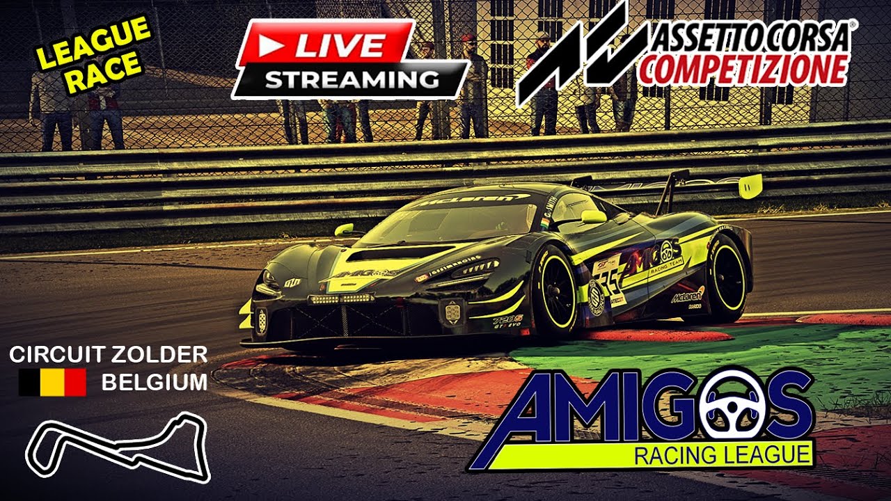 GS SIM RACING - LIVE - Amigos - Zolder - YouTube