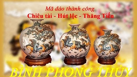 Bình hút tài lộc Bát Tràng, men rạn cổ Mã đáo thành công