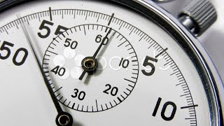 Information Stopwatch Close Up Of Clock Face Dial And Hands. Stock Footage News