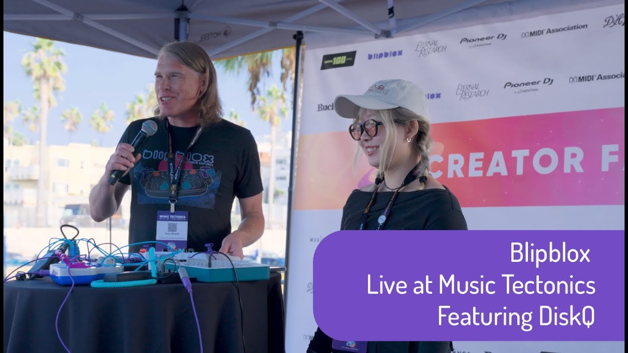 DiskQ x Cloudchord x Playtime Engineering – Live Blipblox Performance at Music Tectonics