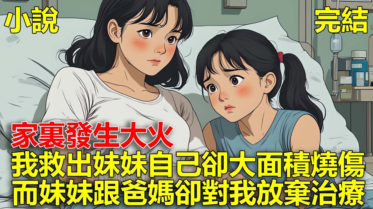 家裏發生大火，我救出妹妹自己卻大面積燒傷，而妹妹跟爸媽卻對我放棄治療!