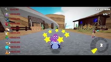 SuperTuxKart 1.4 "The Old West" (Reverse, w/keyboard)