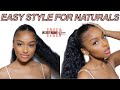 EASY HAIRSTYLE FOR NATURAL HAIR (CLIP IN PONYTAIL) | HONEST INH Hair Review