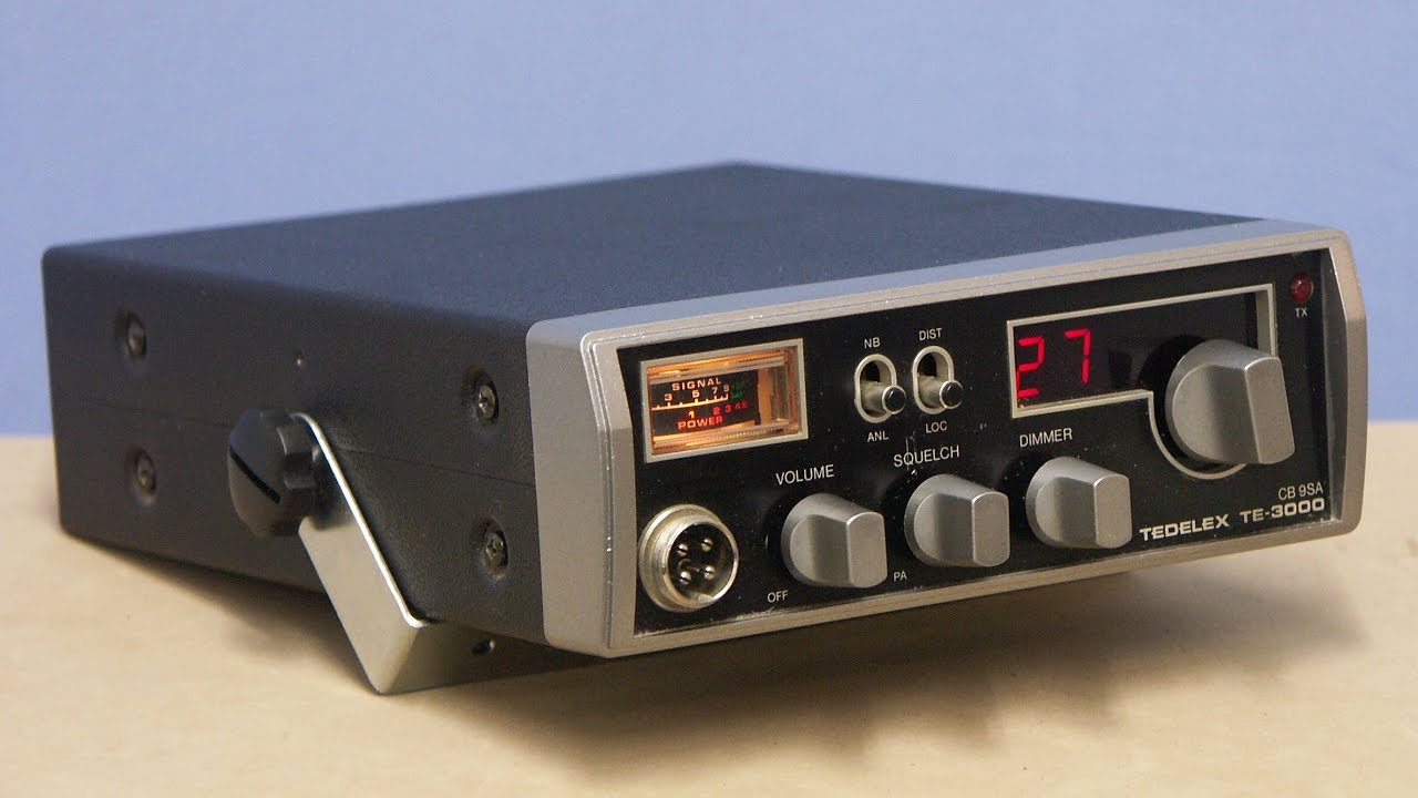 TEDELEX TE 3000, (CB9SA) 9CH AM, for South Africa - YouTube