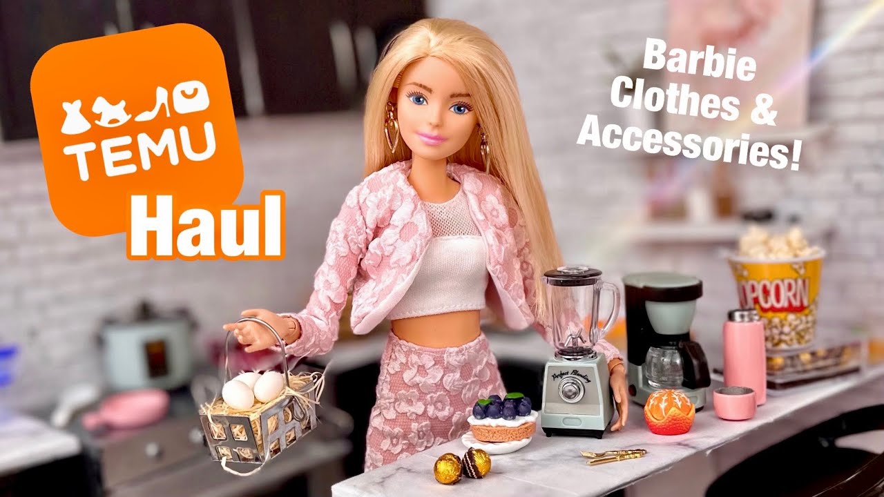 TEMU Barbie Doll Haul! Clothing & Accessories - Realistic Minis For LOW  PRICES 