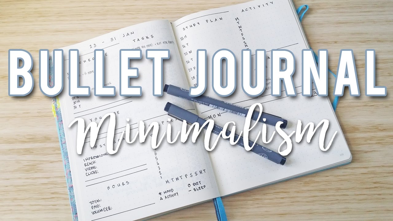 MINIMALIST BULLET JOURNAL IDEAS | Sam Granger - YouTube