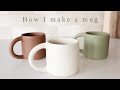 Making a ceramic mug  the entire pottery process