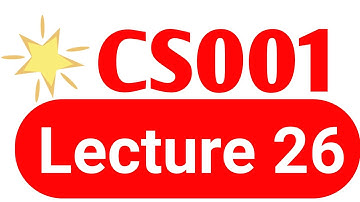 CS001 Lecture No.26 | cs001 lesson No.26 | CS001