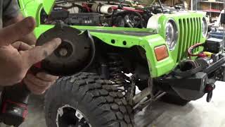 MCE Fenders install on Jeep TJ