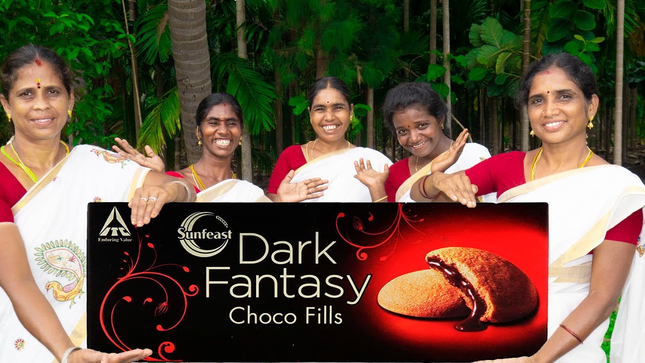 KING OF BIG SIZE DARK FANTASY BISCUIT MAKING | Home Made Big Biscuit Making | Village Style