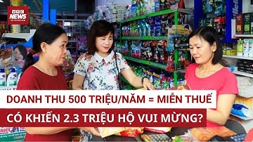 Doanh thu dưới 500 triệu = 0 đồng thuế: tin nóng nhất cuối năm khiến hộ kinh doanh sung sướng