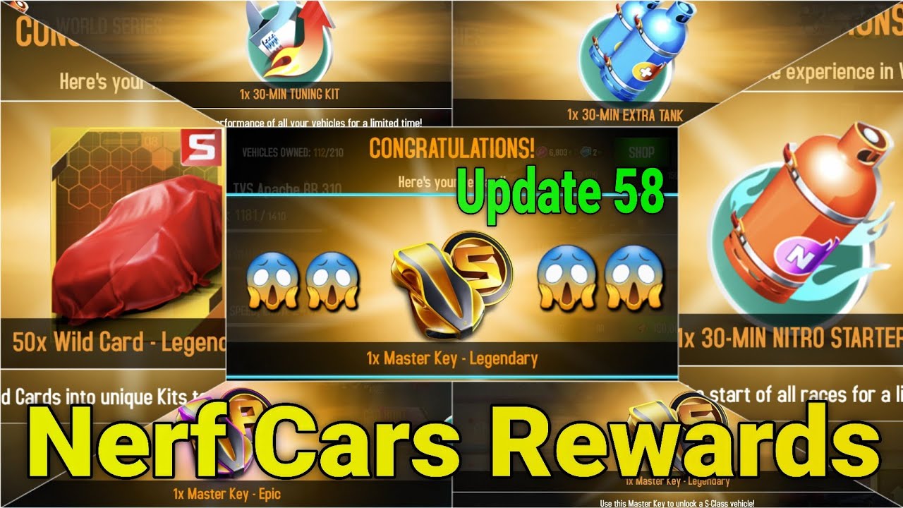Free S Class Key? 😱 | Update 58 Buff & Nerf Compensation Asphalt 8 | Nerf Cars Update 58 Rewards