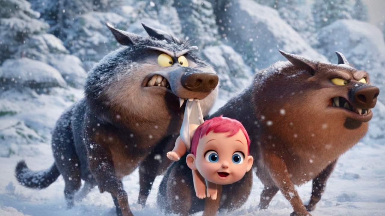 Two Wolves Find a Lonely Child in the Ice and Raise Him Until Humans Try to Take Him | Storks recap