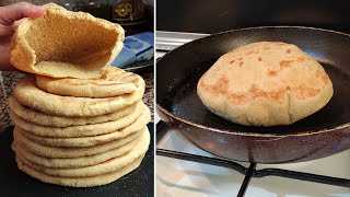 بطبوط ناجح بالقمح الكامل ، البطبوط المغربي | batbout & moroccan bread