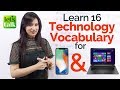 Learn Technology Vocabulary for Mobile Phone & Computers  - English Lessons to speak fluent English