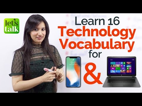 Learn Technology Vocabulary for Mobile Phone & Computers  - English Lessons to speak fluent English