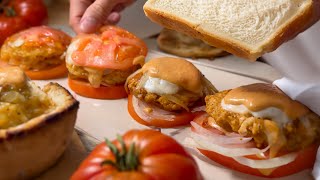 Tomato Bun Chicken Burger | A Bold Twist on Classic Burgers