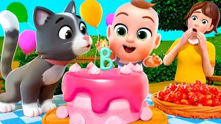 Download Lagu Pat A Cake Baking with Mommy | Baby, Cat \u0026 Family Fun | Almama Nursery Rhymes \u0026 Kids Songs MP3