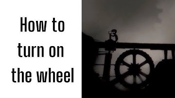 how to turn on the wheel/rain machine/weather machine in Limbo game