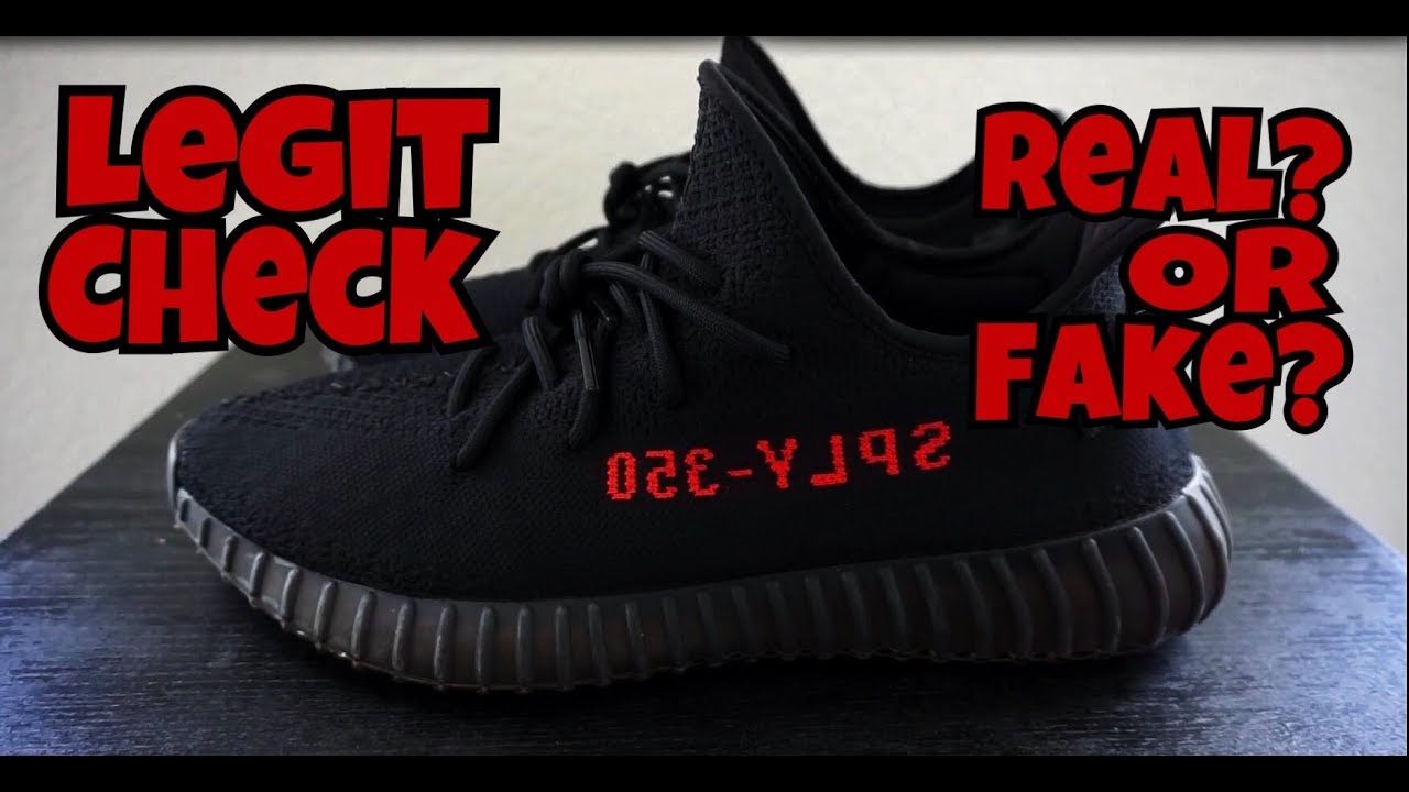 HOW TO TELL YOUR YEEZY 350 V2 BRED ARE REAL OR FAKE | YEEZY 350 V2 BRED LEGIT CHECK 2017 YouTube