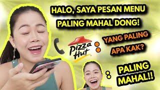 AKU BELI MENU TERMAHAL DI PIZZA HUT! (Staffnya SHOCK!!)