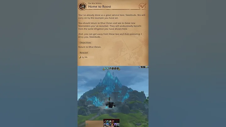 World Of Warcraft The War Within Quest #165 Home to Roost #wow #worldofwacraft #gaming