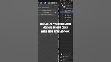 Messy Blender scenes? Try this free one-click organizer! Link in comments. 🚀 #Blender3D #3DArt