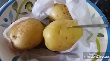 Como se cozinhar batata no microondas?