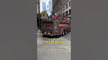 NYC Firefighter Has Mad Driving Skills! 😱 #shorts