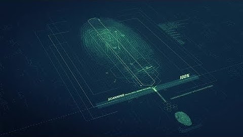 Cinematic Modern Biometric Finger Print Scanner 4k | Motion Graphics - Videohive template