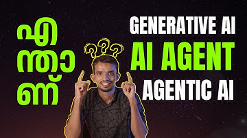 Generative AI, AI Agent, Agentic AI: എന്താണ് വ്യത്യാസം? | Simple Malayalam Guide