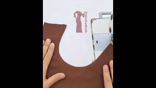 خياطة وتغيليف الرقبة - Neck stitching #خياطة #فصالات #sewing #fashion #viral