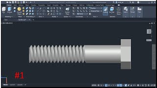 Tutorial AutoCAD 2021 Tornillo