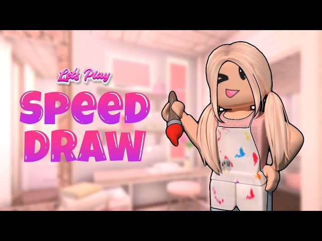 Playing speed draw 😜 #roblox #robloxart #robloxspeeddraw, speed draw  roblox