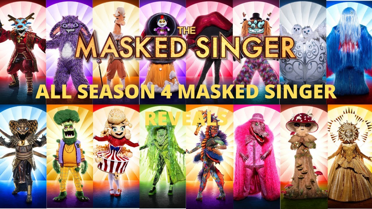 All Masked Singer Reveals (Season 4) The Masked Singer USA Chords