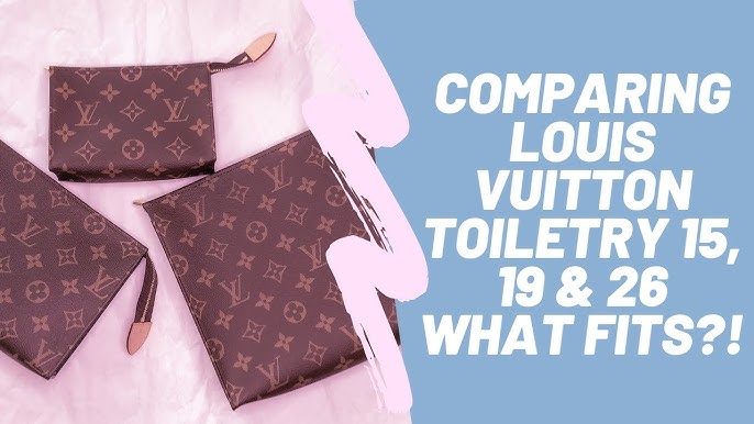 ❤️REVIEW/COMPARISON Louis Vuitton Toiletry 15, 17 & Bucket pouch