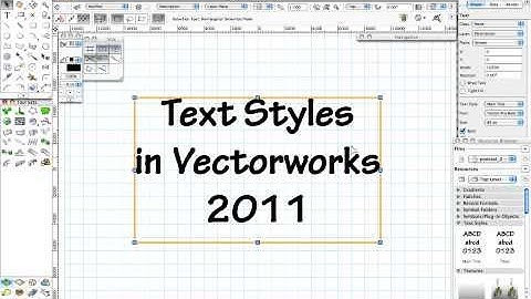 podcast126.mov - Text styles in Vectorworks 2011