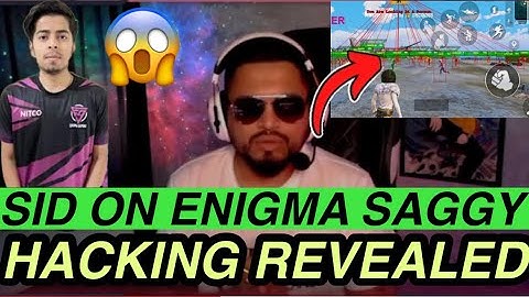 😱🥵SID ON ENIGMA SAGGY CAUGHT HACKING😳🔥SIDREACT ENIGMA SAGGY HACKING#Sid#SidReact