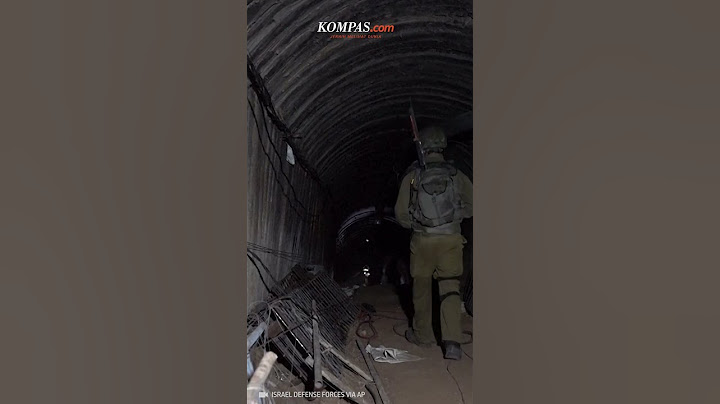 Militer Israel Tunjukkan Terowongan Besar Hamas di Gaza